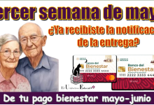 Tercer semana de mayo | ¿Ya recibiste la notificación de la entrega de tu pago bienestar  mayo-junio?…