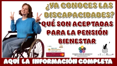 ¿YA CONOCES LAS DISCAPACIDADES QUÉ SON ACEPTADAS PARA LA PENSIÓN BIENESTAR?...AQUÍ LA INFORMACIÓN COMPLETA