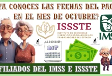 ¿YA CONOCES LAS FECHAS DEL PAGO EN EL MES DE OCTUBRE? | ADULTOS MAYORES AFILIADOS DEL IMSS E ISSSTE 