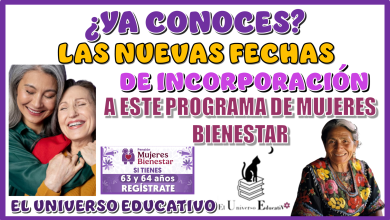 YA CONOCES LAS NUEVAS FECHAS DE INCORPORACIÓN A ESTE PROGRAMA SOCIAL DE MUJERES BIENESTAR