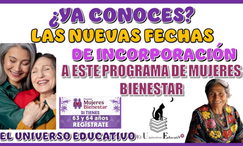 YA CONOCES LAS NUEVAS FECHAS DE INCORPORACIÓN A ESTE PROGRAMA SOCIAL DE MUJERES BIENESTAR