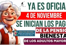  YA ES OFICIAL...ESTE 4 DE NOVIEMBRE SE INCIAN LOS PAGOS DE LA PENSIÓN BIENESTAR DE LOS ADULTOS MAYORES 