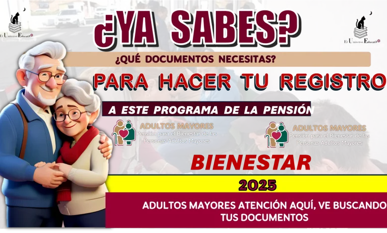 ¿YA SABES QUÉ DOCUMENTOS NECESITAS PARA HACER TU REGISTRO A ESTE PROGRAMA DE LA PENSIÓN BIENESTAR? | 2025 