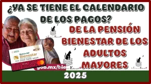 ¿YA SE TIENE EL CALENDARIO DE LOS PAGOS DE LA PENSIÓN BIENESTAR DE LOS ADULTOS MAYORES? | 2025