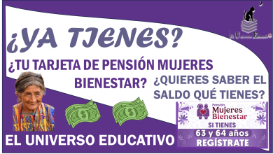 ¿YA TIENES TU TARJETA DE PENSIÓN MUJERES BIENESTAR?...¿QUIERES SABER EL SALDO QUÉ TIENES? 