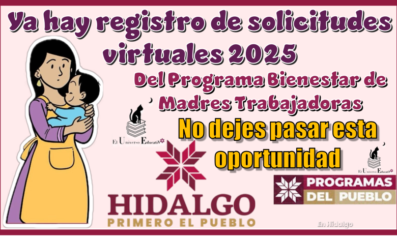 Ya hay registro de solicitudes virtuales 2025 del Programa Bienestar de Madres Trabajadoras: No dejes pasar esta oportunidad 