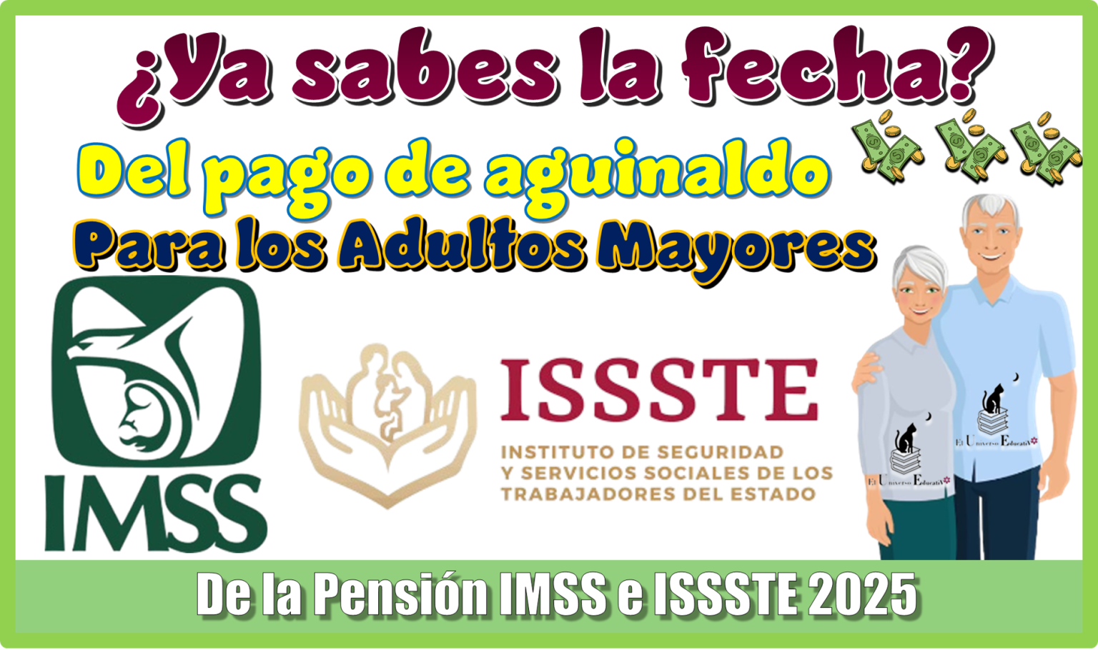 ≫ ¿Ya sabes la fecha del pago de aguinaldo para los Adultos Mayores de ...