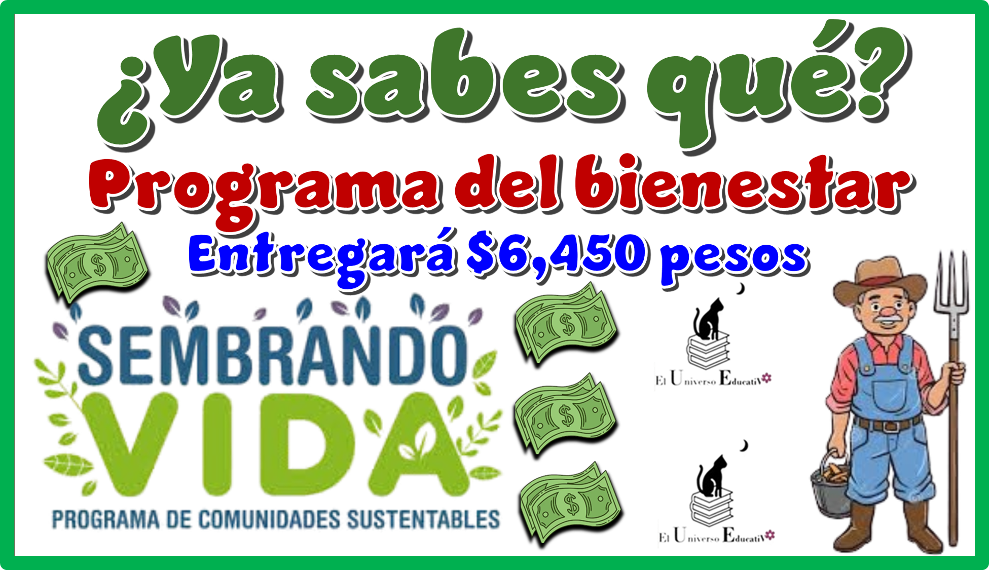 ¿Ya sabes qué programa del bienestar entregará $6,450 pesos? | Mes de septiembre