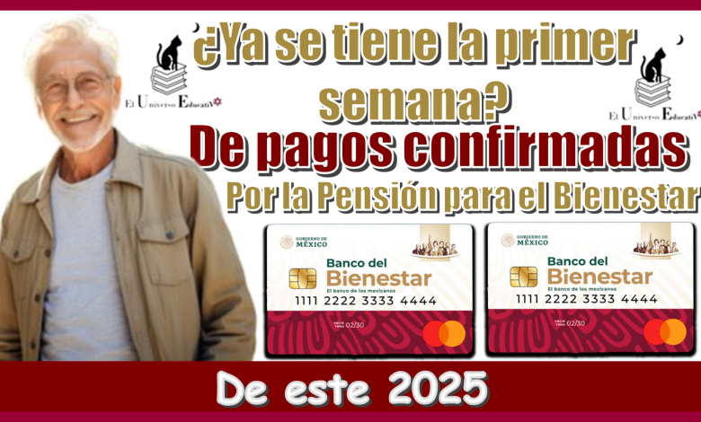 ¿Ya se tiene la primer semana de pagos confirmadas por la Pensión para el Bienestar de este 2025?