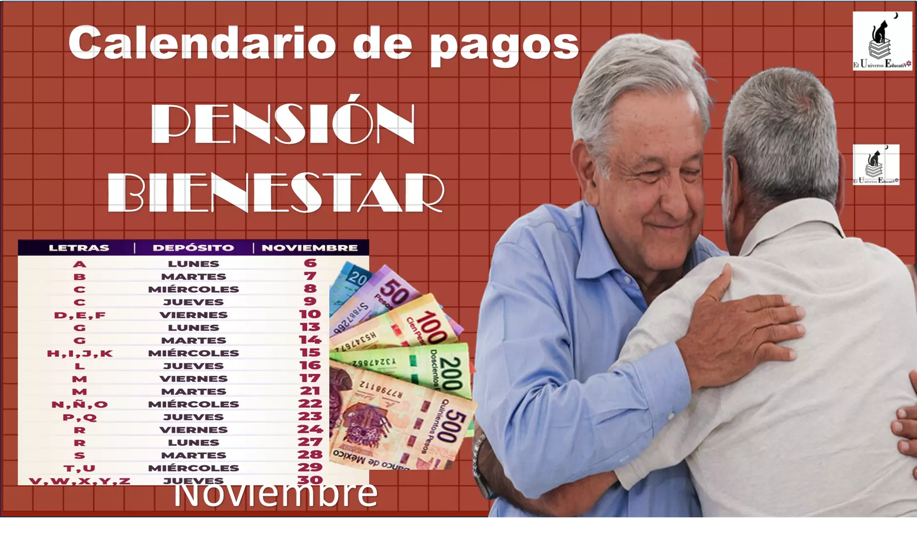 ≫ Conoce El Calendario De Los Pagos De La Pensión Para El Bienestar Este Mes De Noviembre 2023 ️ 1611