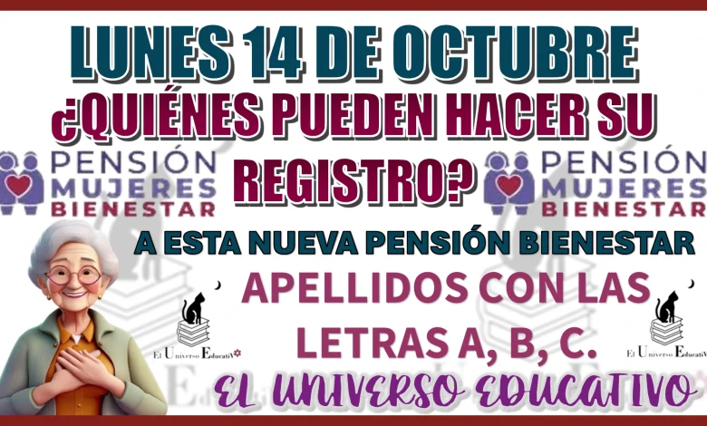 LUNES 14 DE OCTUBRE… ¿QUIÉNES PUEDEN HACER SU REGISTRO A ESTA NUEVA PENSIÓN BIENESTAR?… ESTA INFORMACIÓN TIENES QUE SABERLA