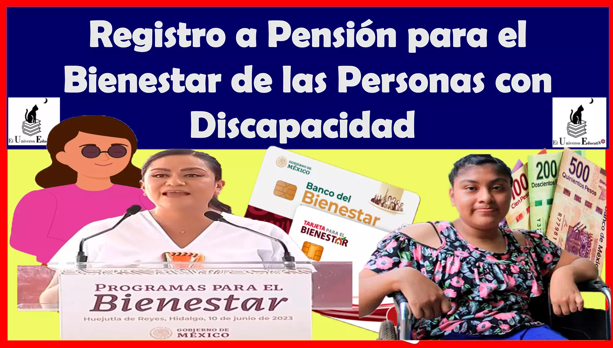 No dejes pasar este registro y forma parte de la Pensión para el Bienestar de las Personas con Discapacidad 