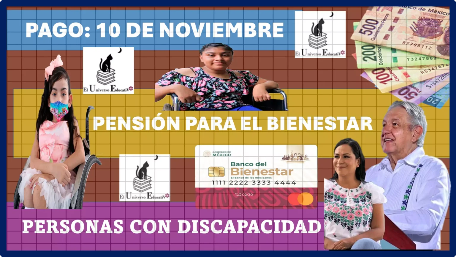 Pago este 10 de noviembre 2023: Pensión para el Bienestar de las Personas con Discapacidad