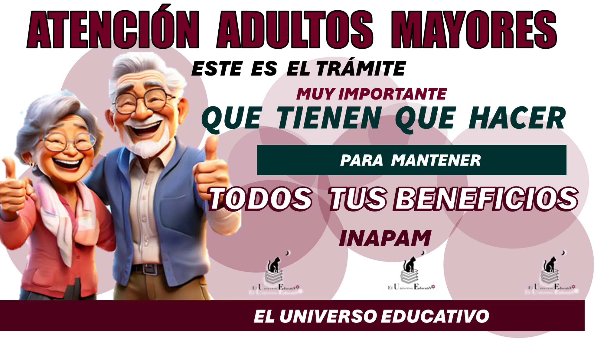 ¡Atención Adultos Mayores! este es el trámite muy importante que tienen que hacer para mantener todos tus beneficios INAPAM