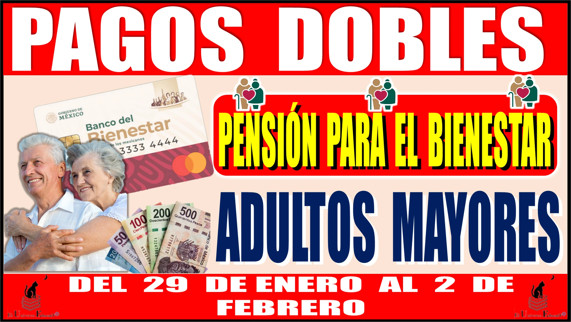 ≫ 📌👵🧓🤑💸 Pagos Dobles De La PensiÓn Para El Bienestar Adultos Mayores