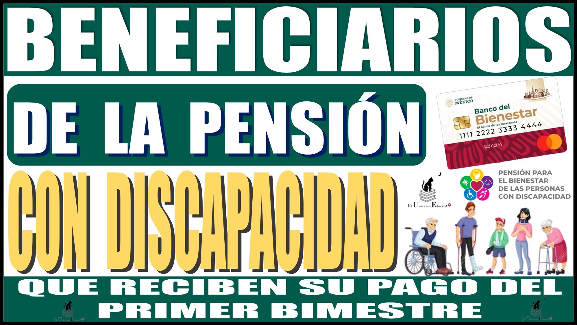 📢👨‍🦯👩‍🦽💸🤑 ESTAS SON LOS BENEFICIARIOS DE LA PENSIÓN BIENESTAR CON DISCAPACIDAD QUE RECIBEN SU PAGO DEL PRIMER BIMESTRE | 2024 📢👨‍🦯👩‍🦽💸🤑