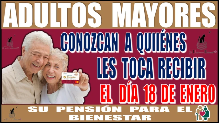 📢👵🧓🤑💸 ATENCIÓN ADULTOS MAYORES CONOZCAN A QUIÉNES LES TOCA RECIBIR EL DÍA 18 DE ENERO SU PENSIÓN PARA EL BIENESTAR 📢👵🧓🤑💸