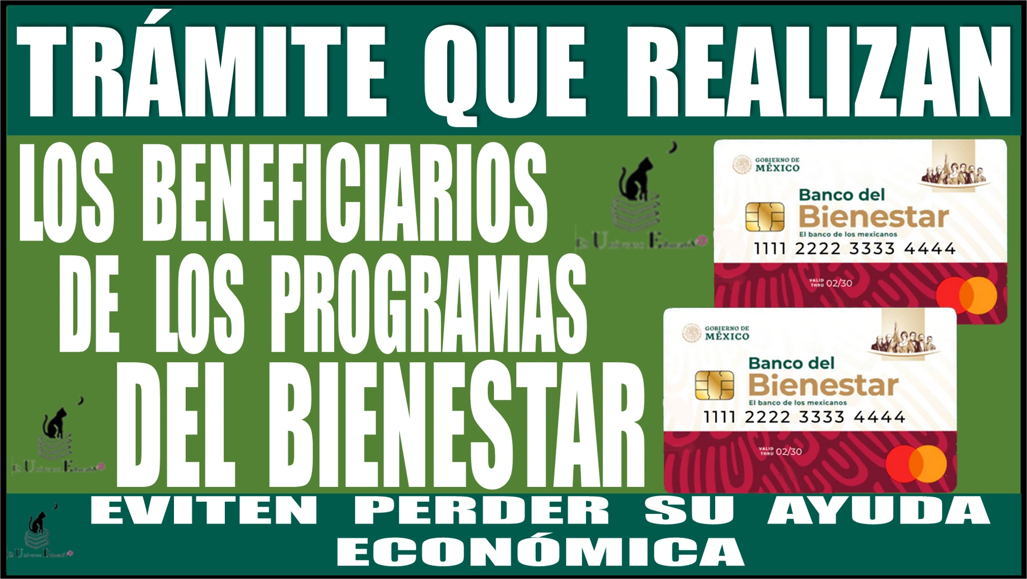 📢💥💳🤑💸📌 IMPORTANTE | ESTE ES EL TRÁMITE QUE DEBEN HACER LOS BENEFICIARIOS DE ESTOS PROGRAMAS DEL BIENESTAR | EVITEN PERDER SU AYUDA ECONÓMICA 📢💥💳🤑💸📌