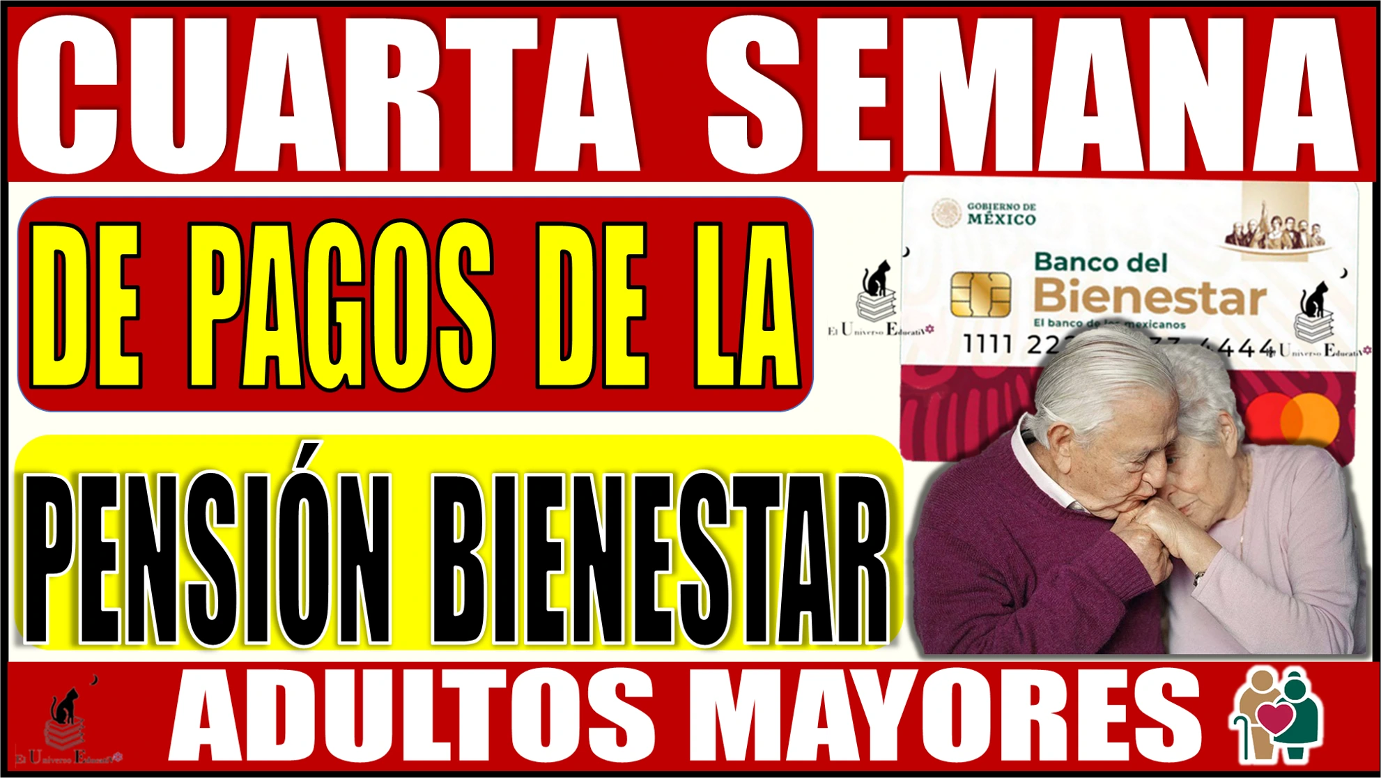 📢🧓👵🤑 CUARTA SEMANA DE PAGOS DE LA PENSIÓN BIENESTAR | ADULTOS MAYORES QUE RECIBEN $6,000.00 PESOS 📢🧓👵🤑