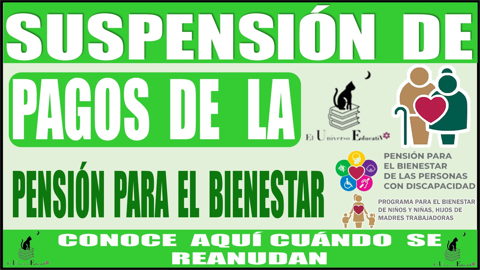 🚨💸🤑🔴¡ATENCIÓN, ATENCIÓN! | SUSPENSIÓN DE LOS PAGOS DE LA PENSIÓN PARA EL BIENESTAR | CONOCE AQUÍ CUÁNDO SE REANUDAN 🚨💸🤑🔴