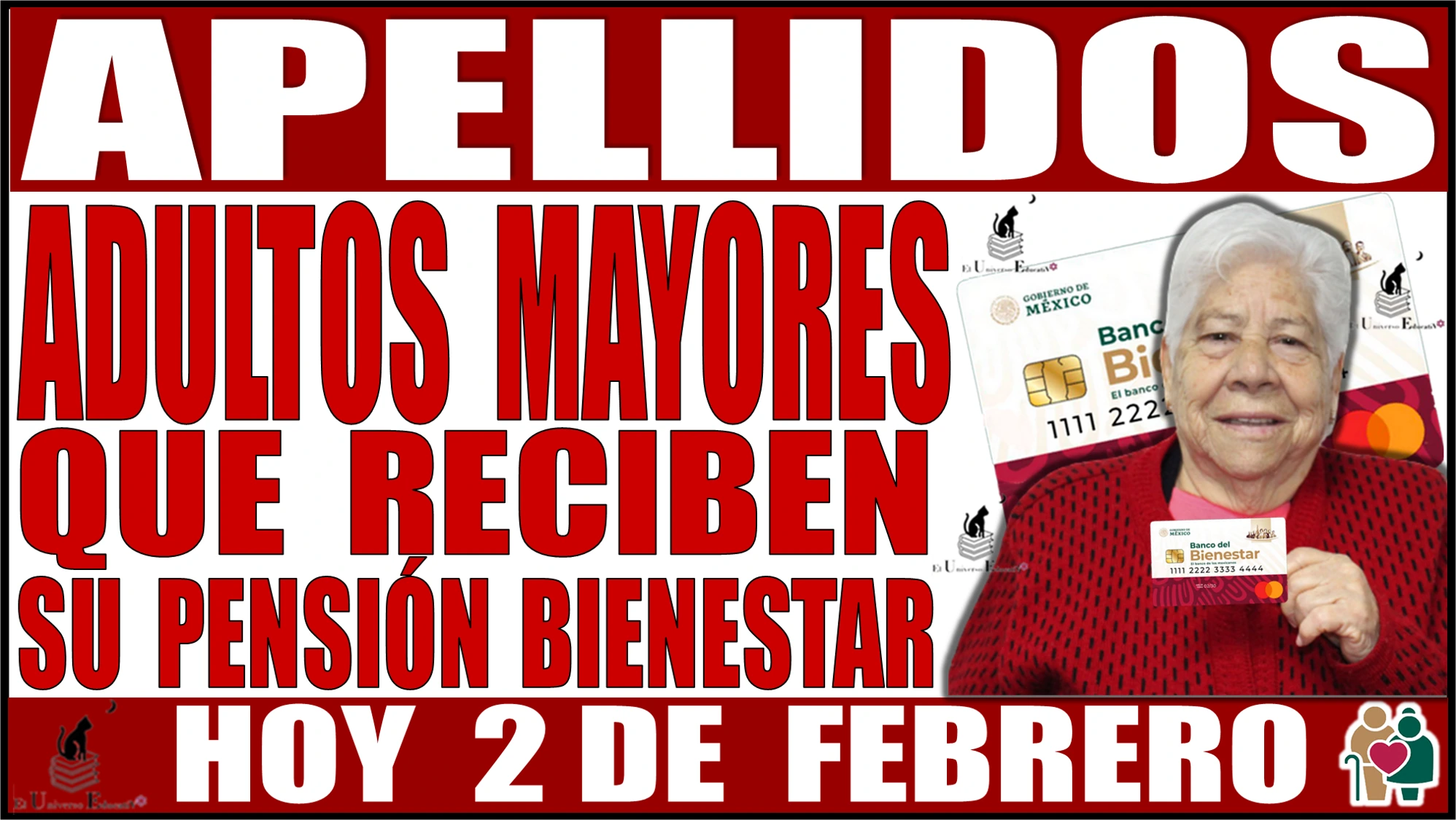 🟢💸🤑👴🏽👵🏻 AQUÍ CONOCERÁS LOS APELLIDOS | ADULTOS MAYORES | QUE RECIBEN SU PENSIÓN BIENESTAR HOY 2 DE FEBRERO  🟢💸🤑👴🏽👵🏻