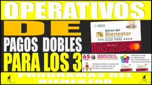 🟢📢🤑💸💳📌 OPERATIVOS DE LOS PAGOS DOBLES | PARA LOS 3 PROGRAMAS DEL BIENESTAR 🟢📢🤑💸💳📌